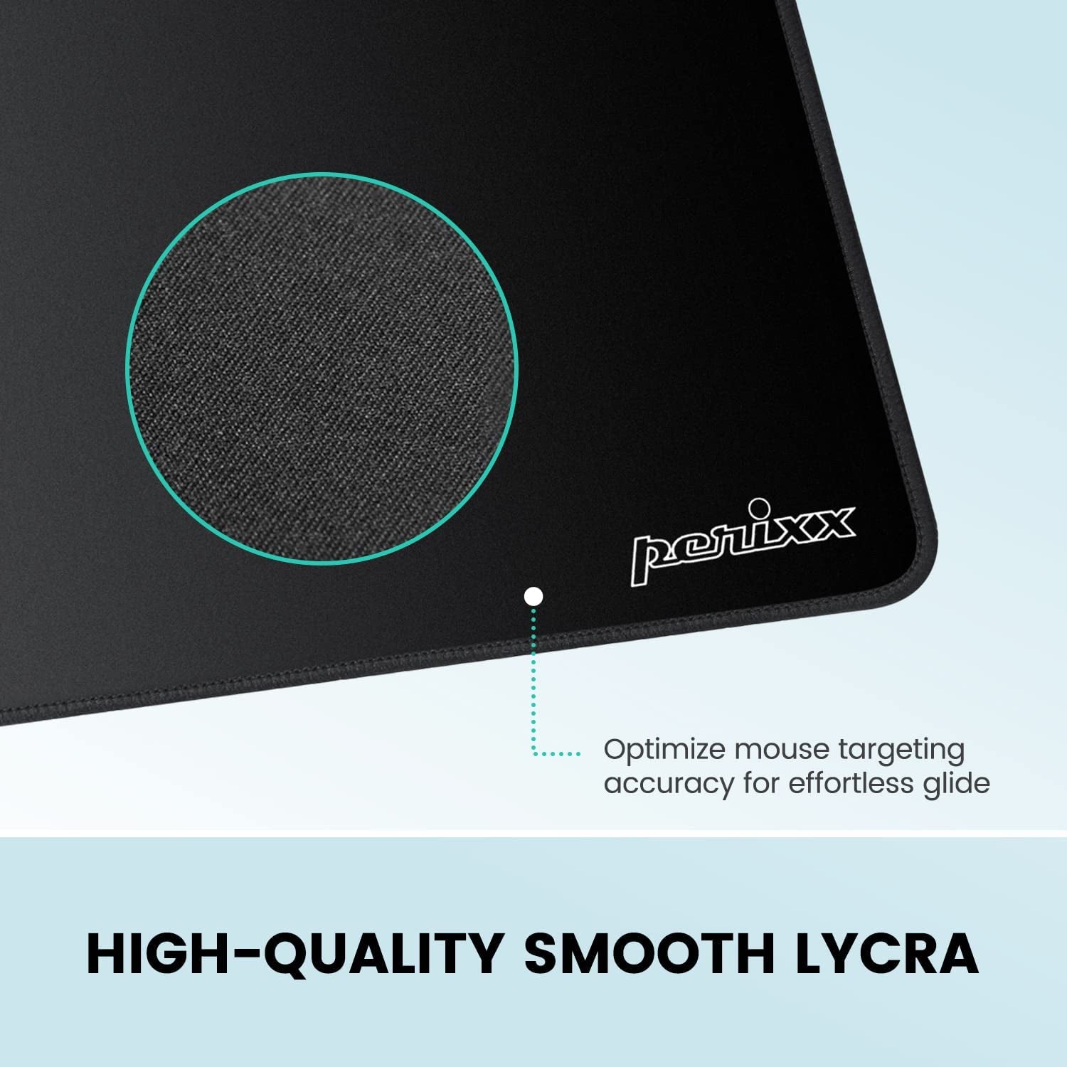 DX-1000M Waterproof Gaming Mouse Pad with Stitched Edge - Non-Slip Rubber Base Design for Laptop or Desktop Computer - M Size 9.84X8.27X0.08 Inches